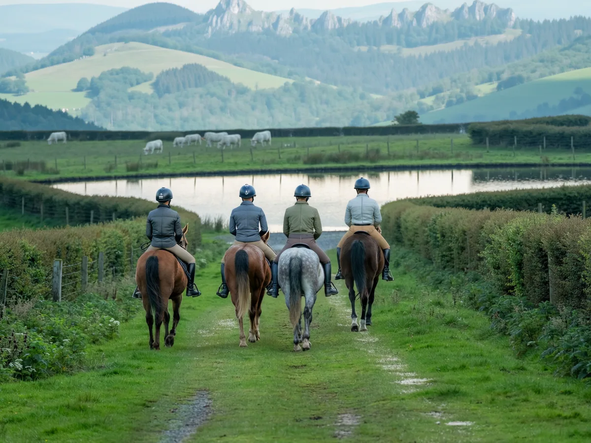 Balade à cheval dans le Rhône, autour de Fleurieux-sur-l'Arbresle